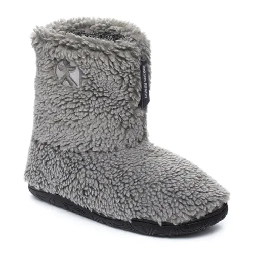 Bedroom Athletics Gosling Snow Tipped Sherpa Slipper Boots - Washed Grey - UK 7-8 (EU 41-42)