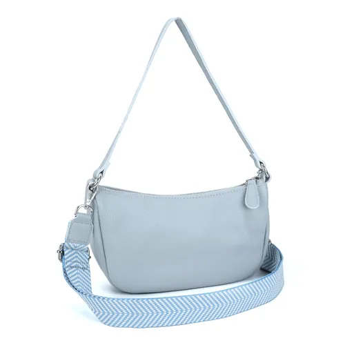 befen Blue Genuine Leather Crossbody Bags for Women Small