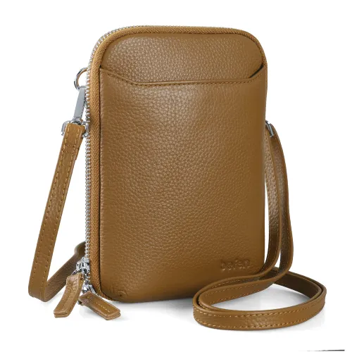 befen Genuine Leather Phone Bag for Women