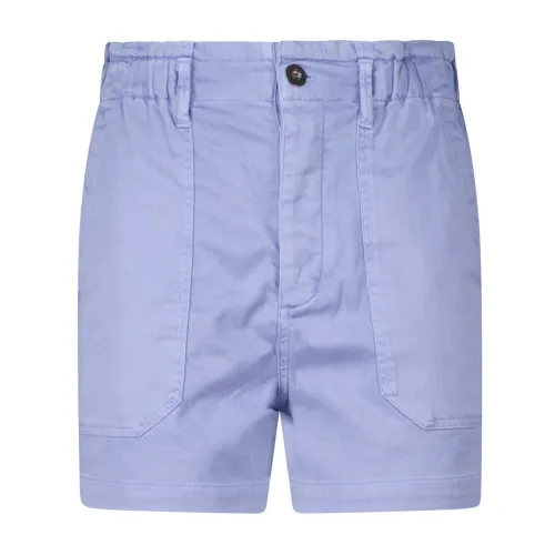 Bella Dahl , Lightweight Cotton Blend Summer Shorts ,Blue female, Sizes: