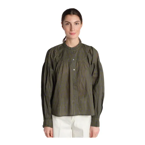 Bellerose , Green Floral Shirt Jacket ,Green female, Sizes: