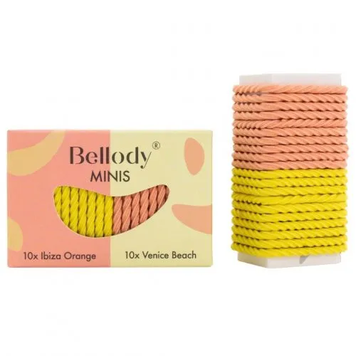 Bellody Mini Hair Ties Orange & Yellow
