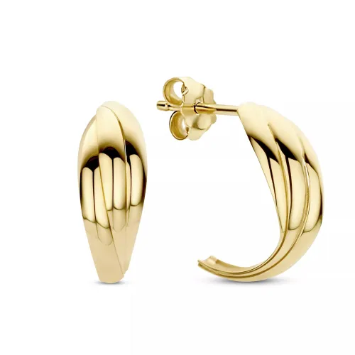 BELORO Earrings - Beloro Jewels Della Spiga Emilia 375 Gold Creolen - gold - Earrings for ladies
