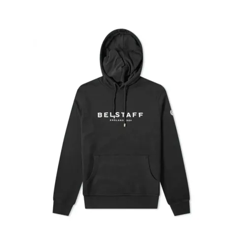 Belstaff , 1924 Hoodie in Black and White ,Black male, Sizes: