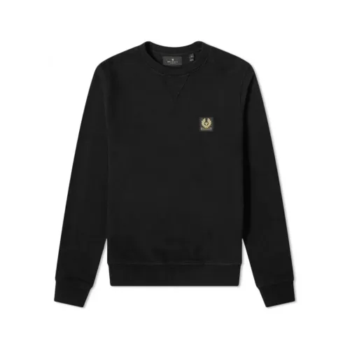 Belstaff , Classic Black Cotton Sweatshirt ,Black male, Sizes: