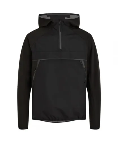 Belstaff Mens Airside Half-Zip Pullover Black Jacket