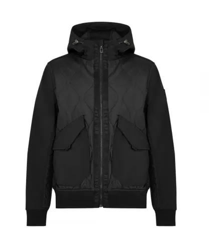 Belstaff Mens Limiter Black Hooded Jacket polyamide