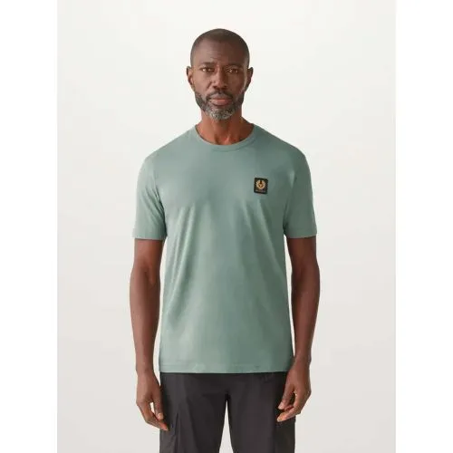 Belstaff Mens Mineral Green Cotton Jersey T-Shirt