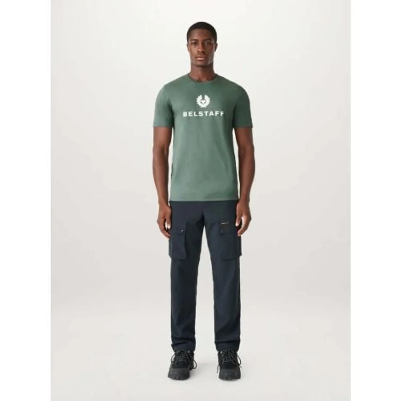 Belstaff Mens Mineral Green Signature T-Shirt