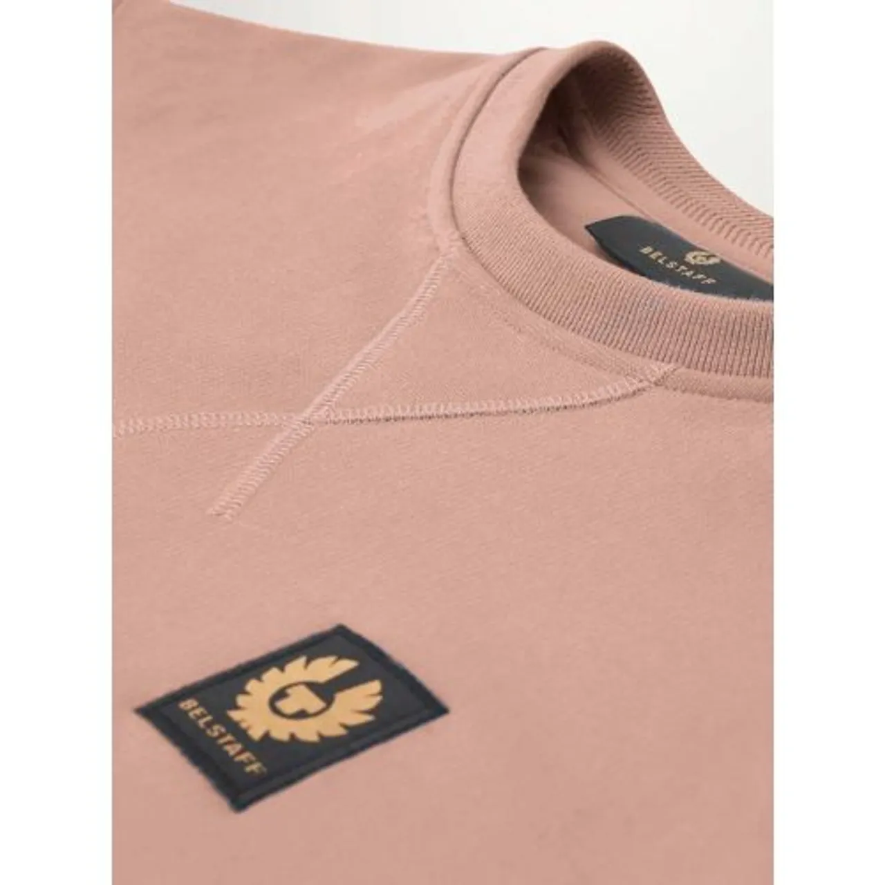 Belstaff Mens Rust Pink Cotton Fleece Sweatshirt