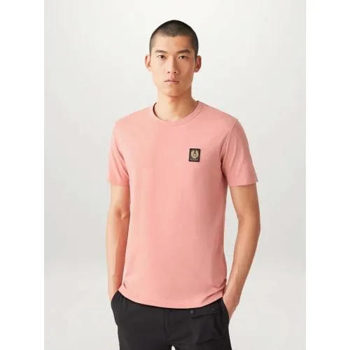 Belstaff Mens Rust Pink Cotton Jersey T-Shirt