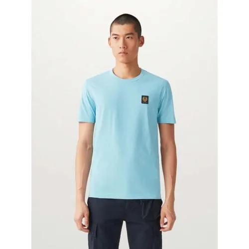 Belstaff Mens Skyline Blue Cotton Jersey T-Shirt