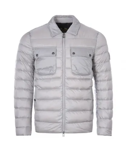 Belstaff Mens Tour Grey Overshirt Down Jacket polyamide