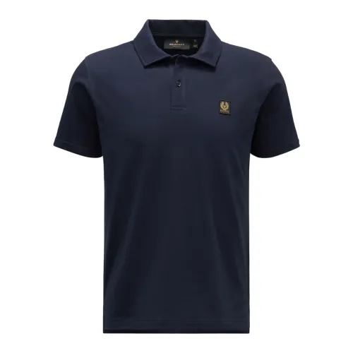 Belstaff , Sophisticated Dark Ink Polo Shirt ,Blue male, Sizes: