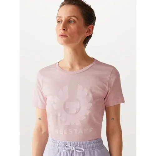 Belstaff Womens Chalk Pink Moon Phoenix Gloss Print T-Shirt