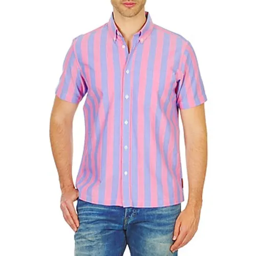 Ben Sherman  BEMA00487S  men's Short sleeved Shirt in Pink