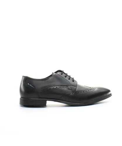 Ben Sherman Leadhall Mens Black Shoes Leather