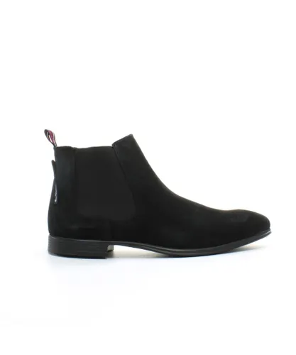 Ben Sherman Lombard Mens Black Boots Leather