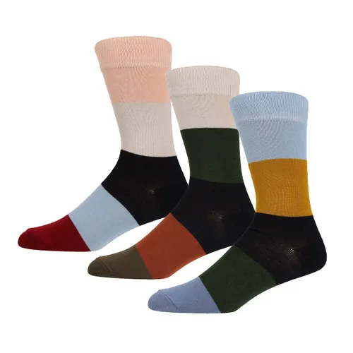 Ben Sherman Men Trew Socks in Multicolour Stripes