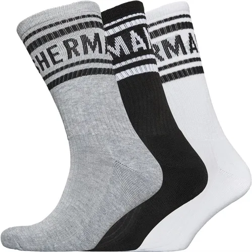 Ben Sherman Mens Barn Owl Three Pack Crew Socks White/Black/Grey Marl
