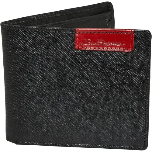 Ben Sherman Mens Fuller Bi-fold Wallet Black