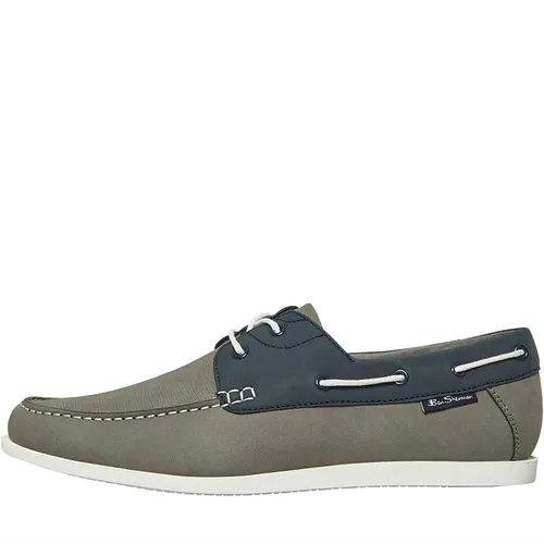 Ben Sherman Mens Oceanic Deck Shoes Grey/Navy