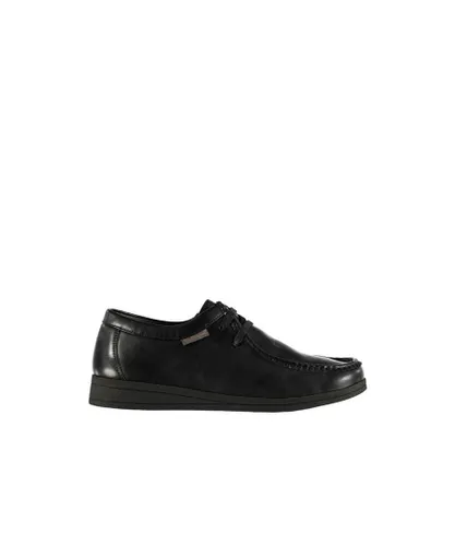 Ben Sherman Mens Quad Wallabee Shoes in Black Leather