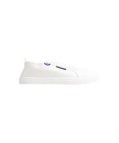 Ben Sherman Mens Southside Trainers - White Canvas
