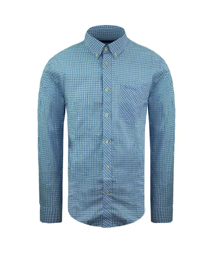 Ben Sherman Oxford Mens Light Blue Shirt Cotton
