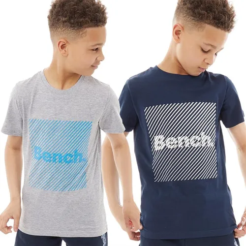 Bench Boys Friar Two Pack T-Shirts Navy/Grey