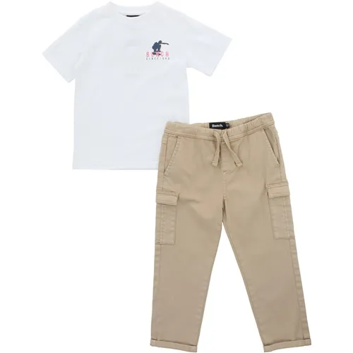 Bench Boys T-Shirt And Cargo Pants White