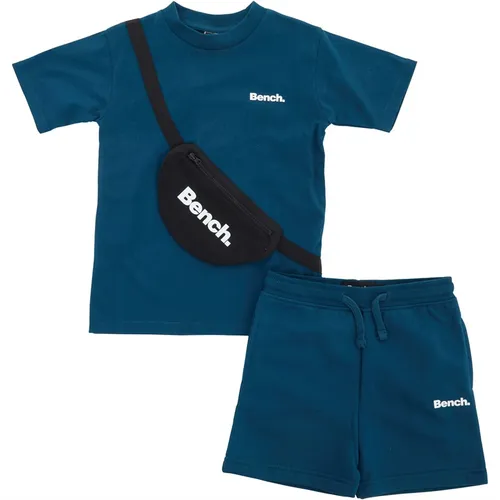 Bench Boys T-Shirt Shorts And Bag Set Blue