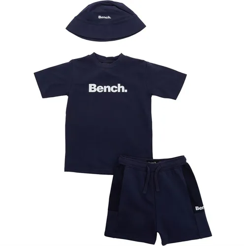 Bench Boys T-Shirt Shorts And Cap Set Navy