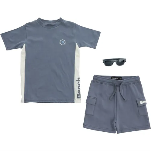 Bench Boys T-Shirt, Shorts And Sunglasses Set Navy