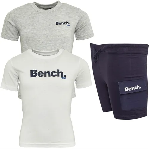 Bench Boys Two Pack T-Shirts And Shorts Set Navy
