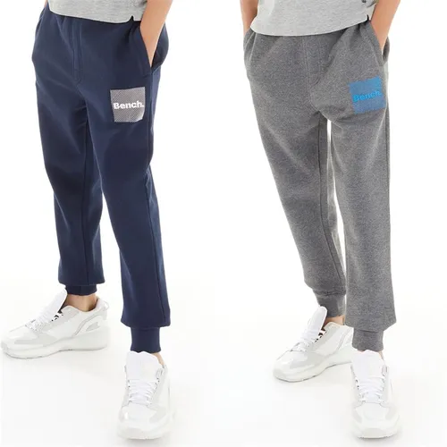 Bench Boys Willroe Two Pack Joggers Navy/Grey