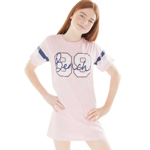 Bench Girls Frieda Graphic T-Shirt Dress Pink