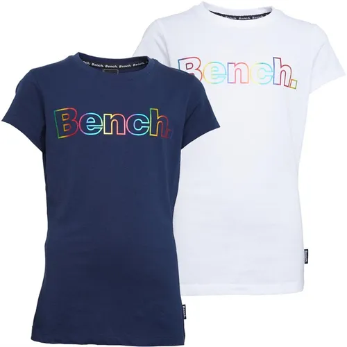 Bench Girls Neveah Two Pack T-Shirt White/Navy
