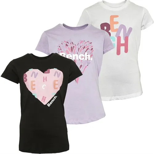 Bench Girls Pheonix Three Pack T-Shirts Assorted