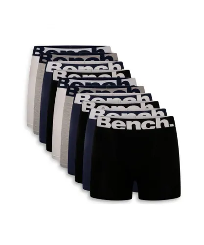Bench Mens 10 Pack 'Yalden' Cotton Rich Boxers - Multicolour