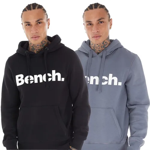 Bench Mens Cammi Two Pack Hoodies Black/Steel Grey