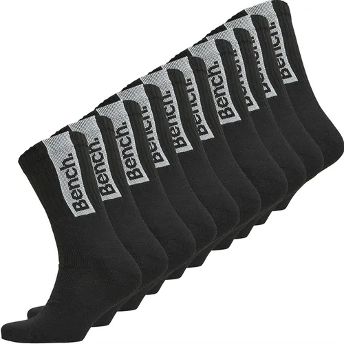 Bench Mens Niska Ten Pack Socks Black/White