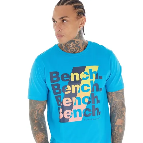 Bench Mens Nozomi T-Shirt Ocean Blue