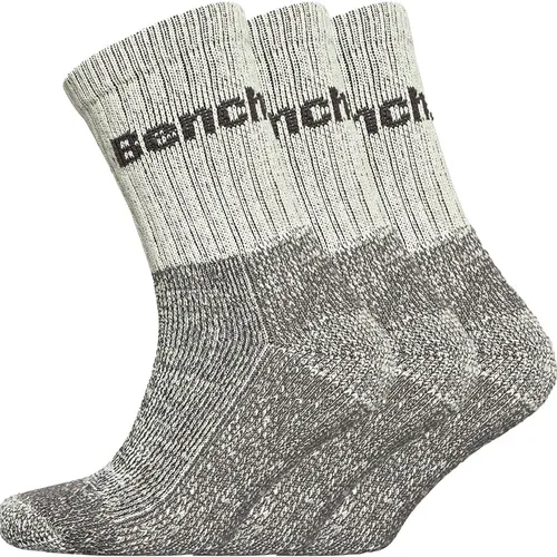 Bench Womens Avalyn Three Pack Boot Socks Ecru