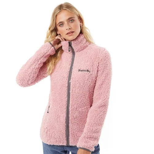 Bench Womens Edition Sherpa Fleece Jacket Pink