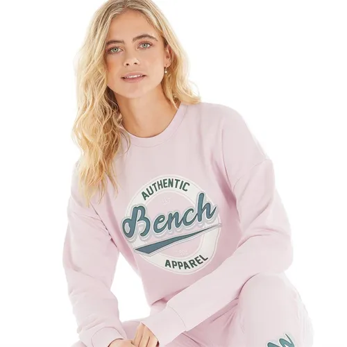 Bench Womens Kylee Sweatshirt Light Pink Ash