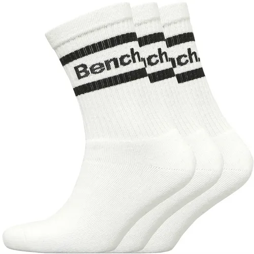 Bench Womens Tala Three Pack Crew Socks White