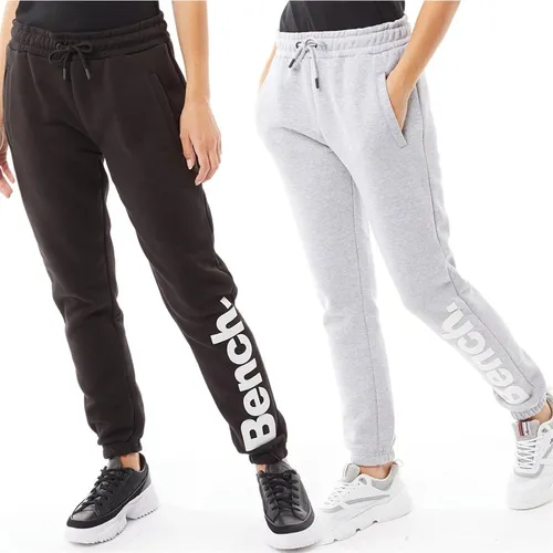 Bench Womens Winter Two Pack Joggers Black/Grey Marl