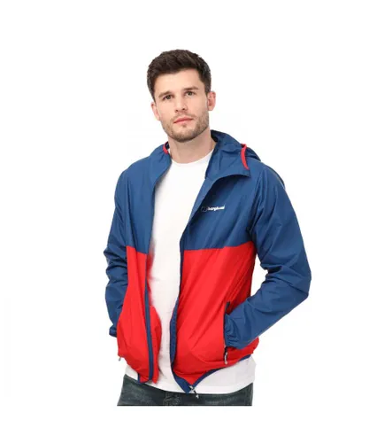 Berghaus Mens Corbeck Windproof Jacket in Blue red - Blue & Red