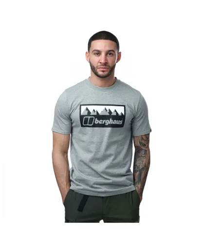 Berghaus Mens Grey Fangs Peak T-Shirt in Cotton